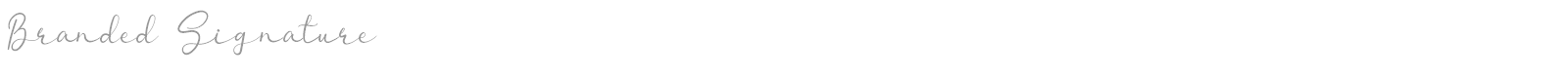 Branded Signature font preview